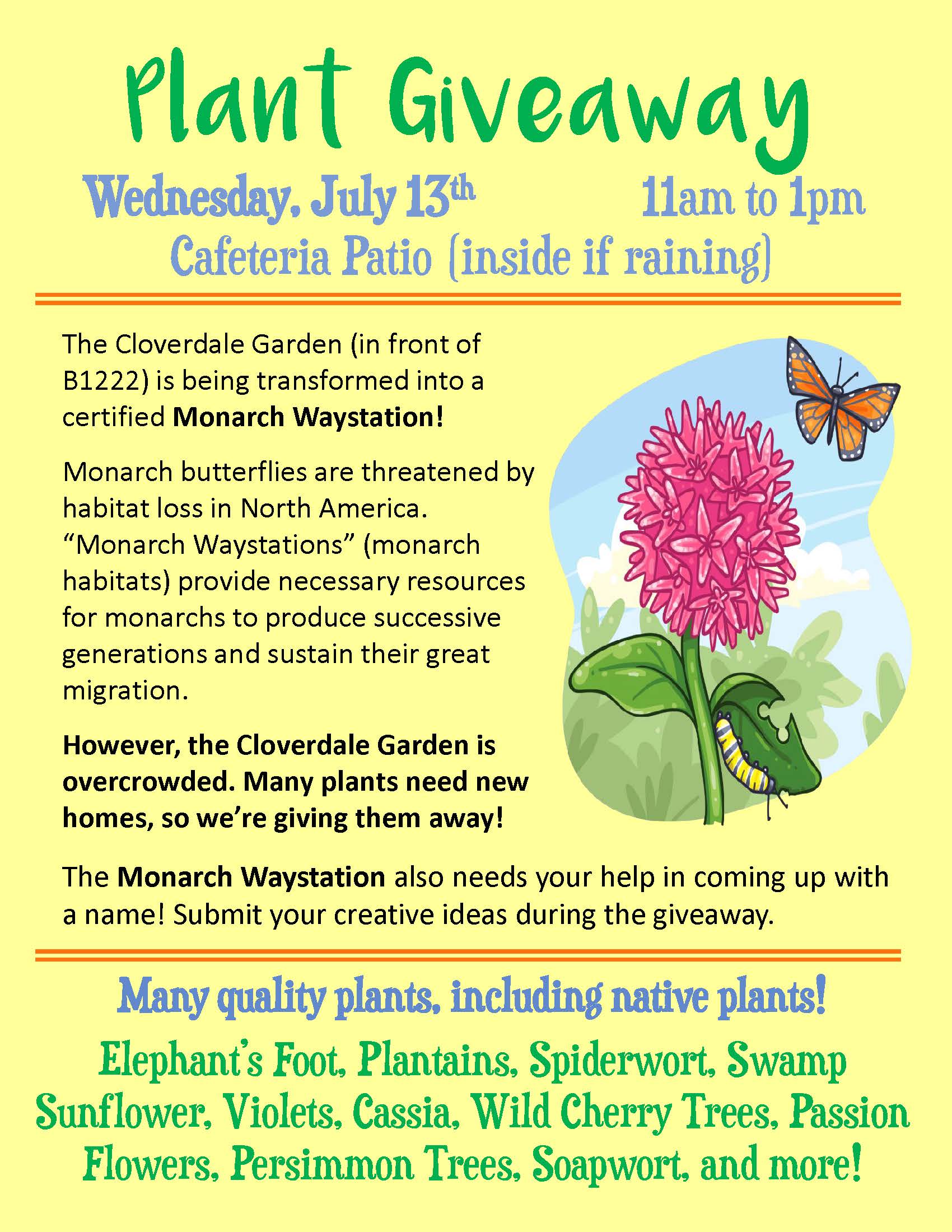Plant Giveaway Flyer