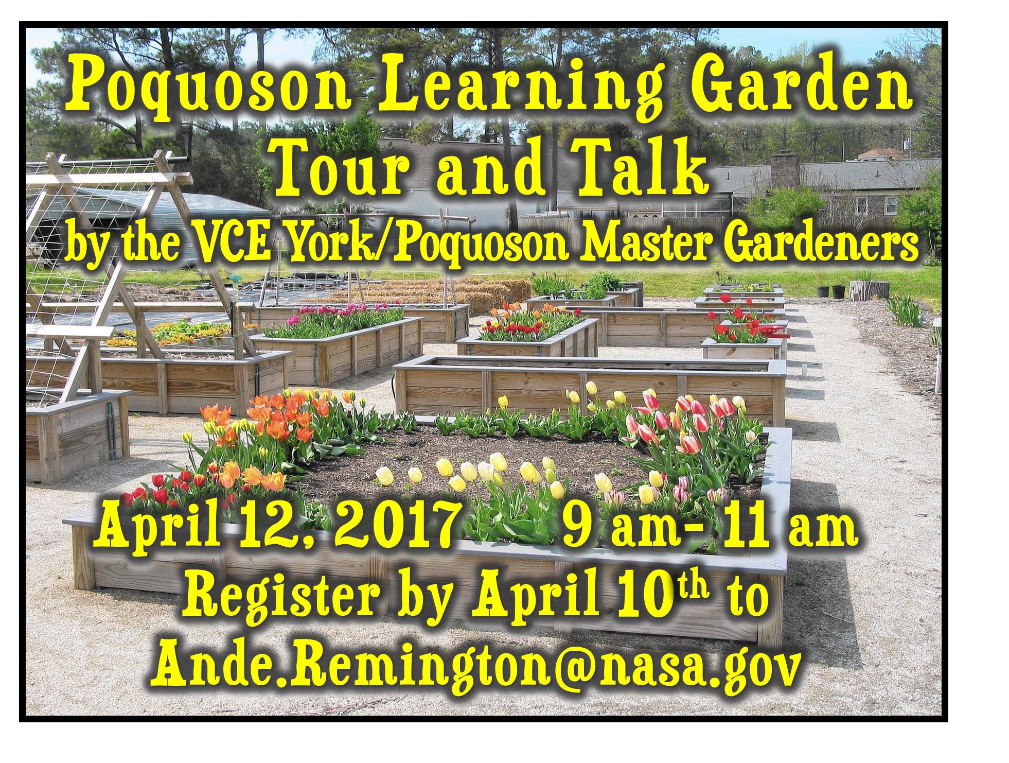 Poquoson learning garden advertisement 2017