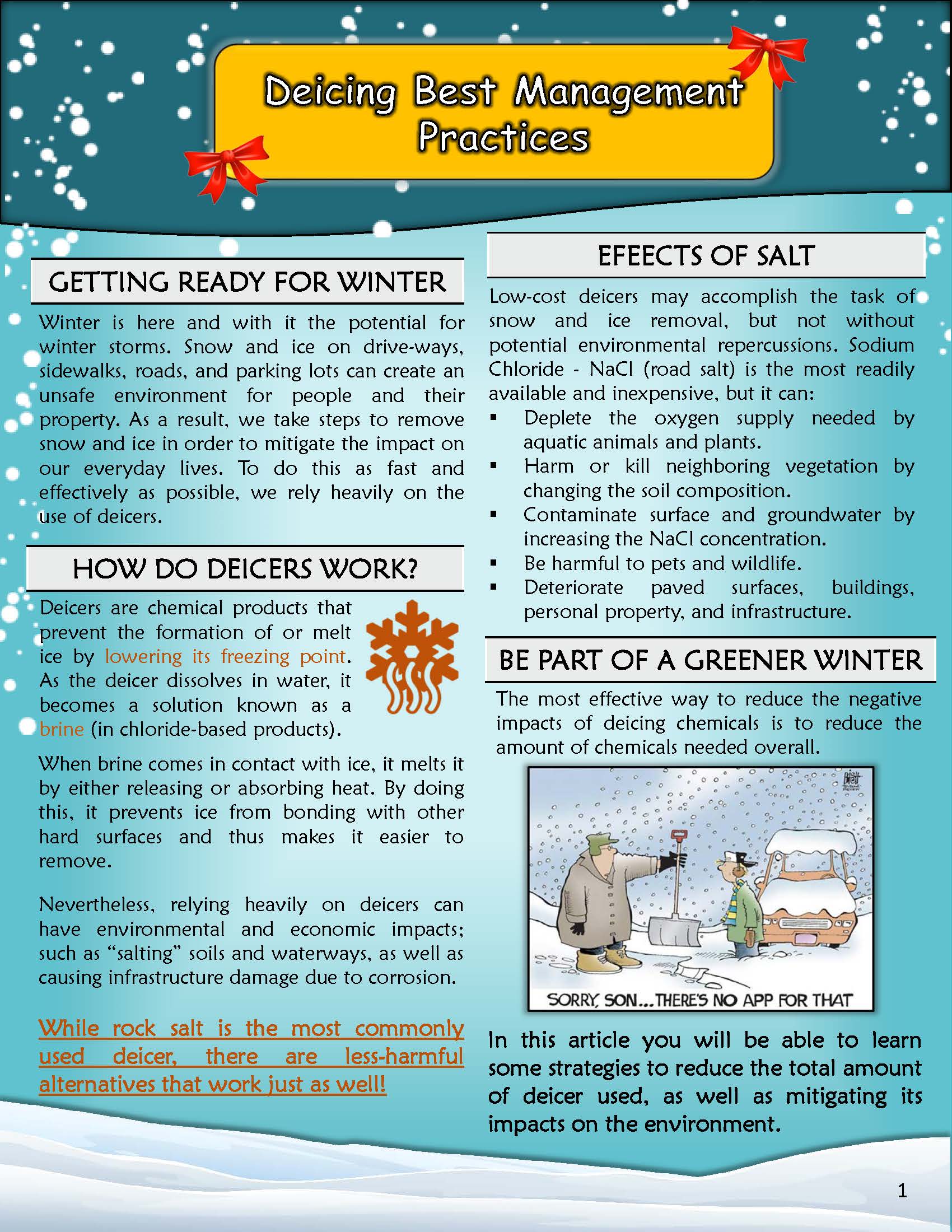 first page of deicing article